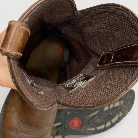 Justin WK4686 Driller Work Leather Square Toe Western Cowboy Boots Men's 7.5 D - Picture 8 of 12